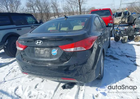 2013 Hyundai Elantra Gls из США, поврежденный, VIN KMHDH4AEXDU533348